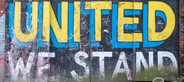 Grafitti "United we stand"
